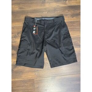 NWT Pro Celebrity Men's Microfiber Shorts Size 36 Black Moisture Wicking Stretch